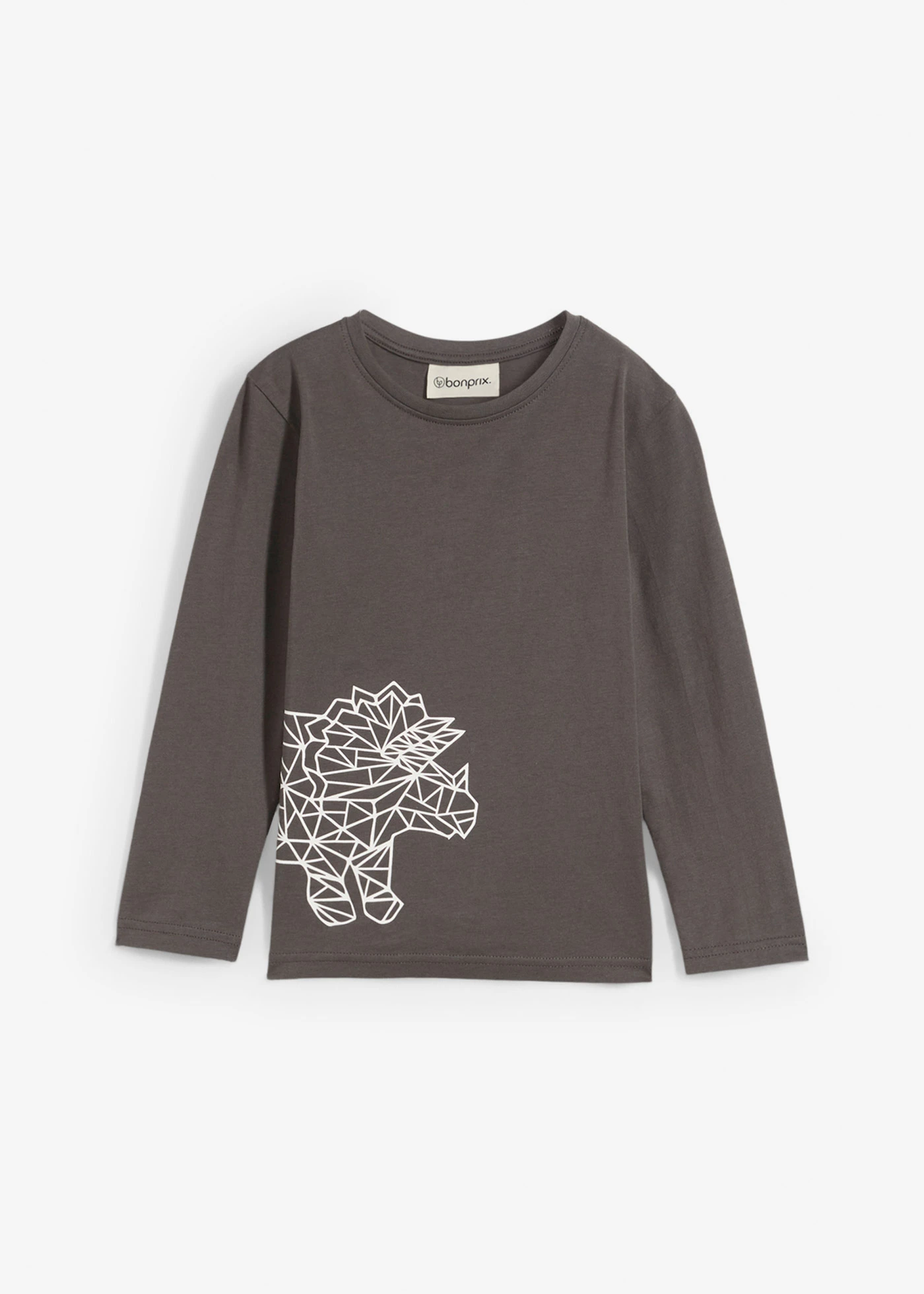 Longsleeve van biologisch katoen • leisteengrijs • bonprix online shop