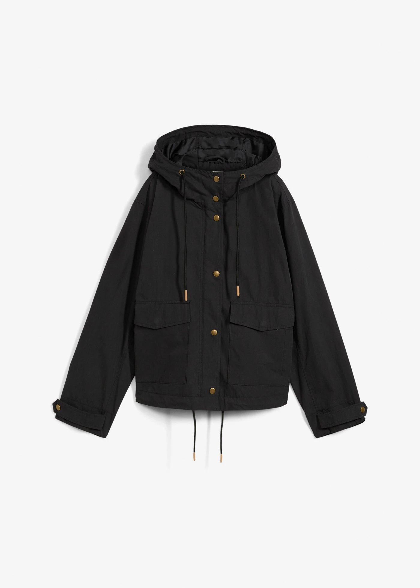 Veste mi-saison à capuche • noir • Boutique bonprix