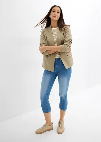 Tričko z čisté těžké organické bavlny • světle hnědá/přírodní bílá s proužky • bonprix obchod