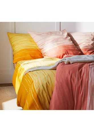 Dekbedovertrek in lentekleuren • koraal • bonprix online shop