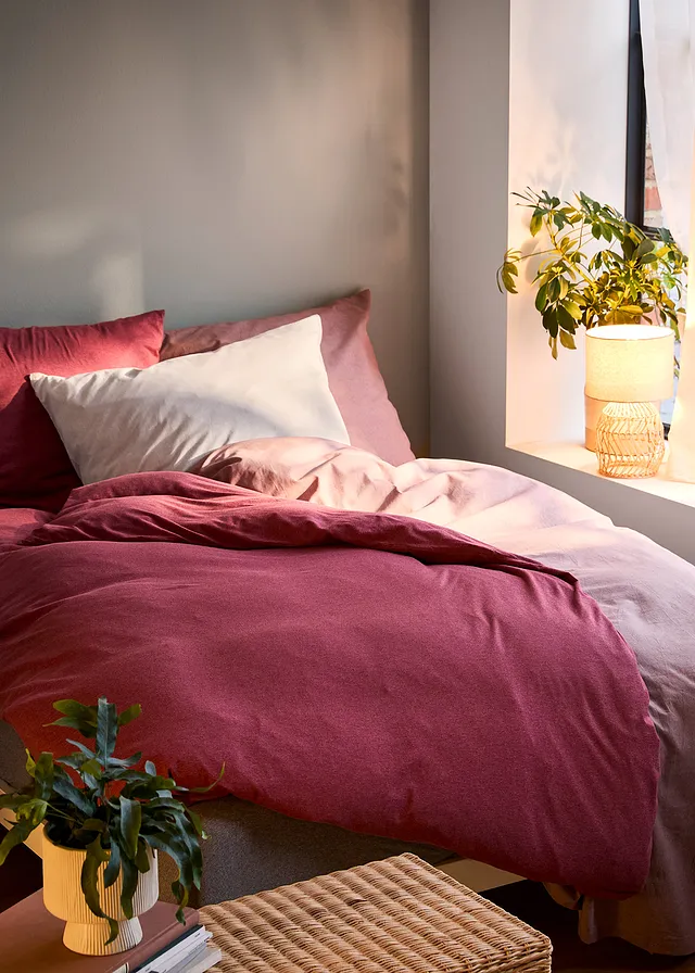 Posteľná bielizeň s pláteným vzhľadom • pink • obchod bonprix