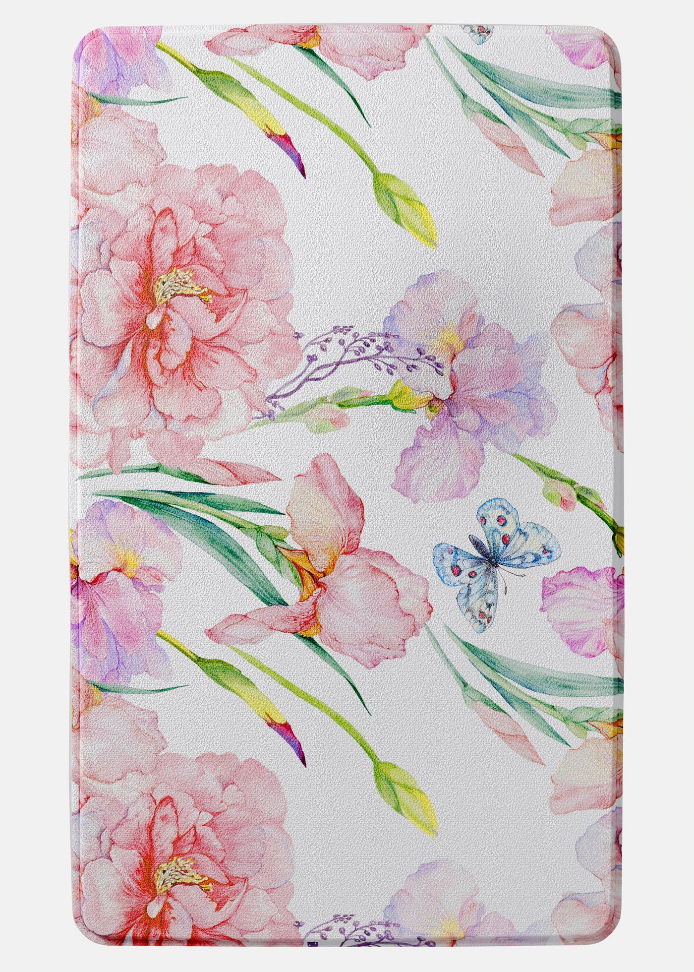 Badmat met memory foam • roze gebloemd • bonprix online shop