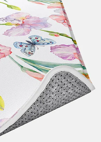 Badmat met memory foam • roze gebloemd • bonprix online shop