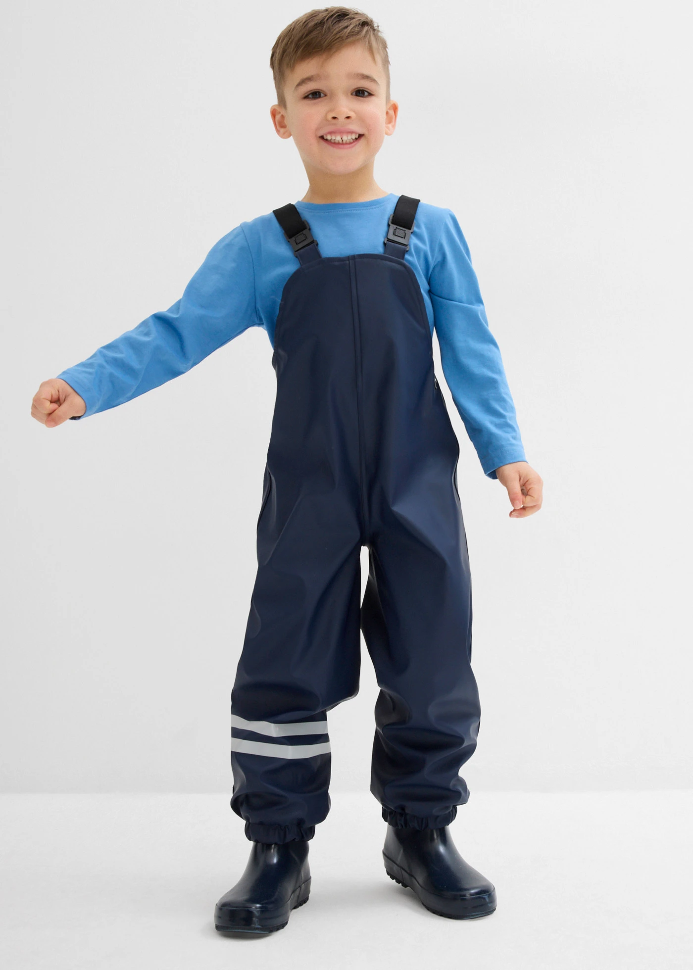 Pantalon de pluie doublé polaire • bleu foncé • Boutique bonprix