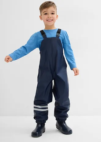Pantalon de pluie doublé polaire • bleu foncé • Boutique bonprix