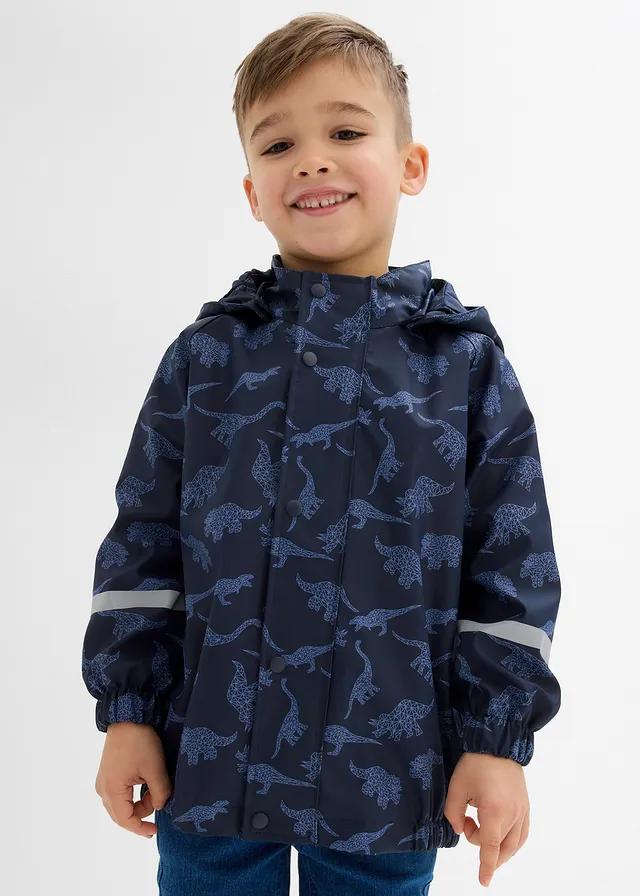 Regenjas met capuchon, Kleur: donkerblauw