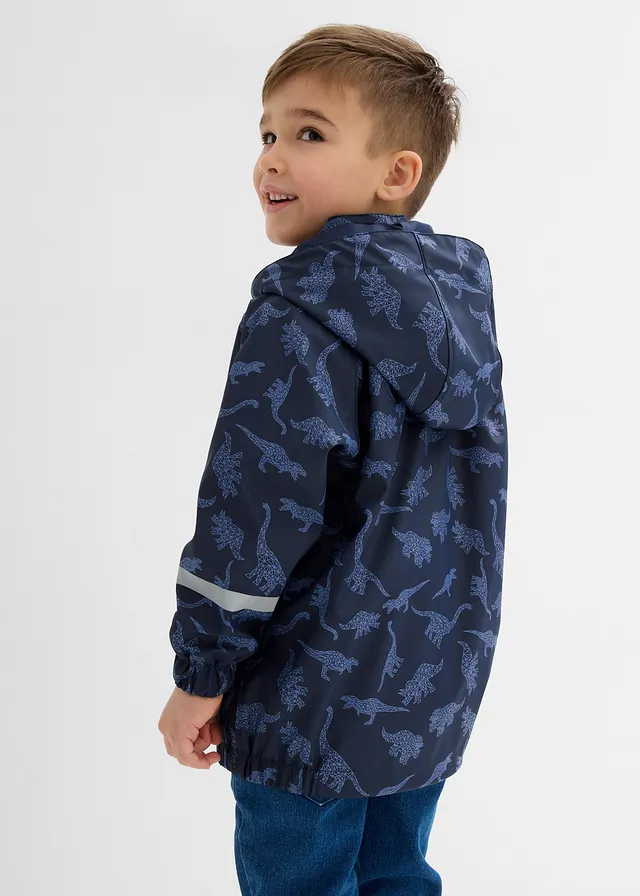 Regenjas met capuchon, Kleur: donkerblauw