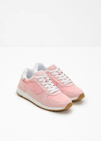 Sneakersy w stylu retro • kremowy jasnoróżowy • sklep bonprix