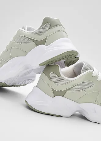 Sneakers chunky avec une semelle légère • roseau clair • Boutique bonprix