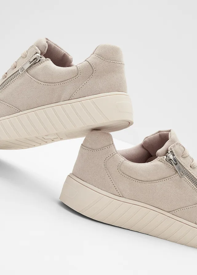Sneakers à première rembourrée, Couleur: sable clair