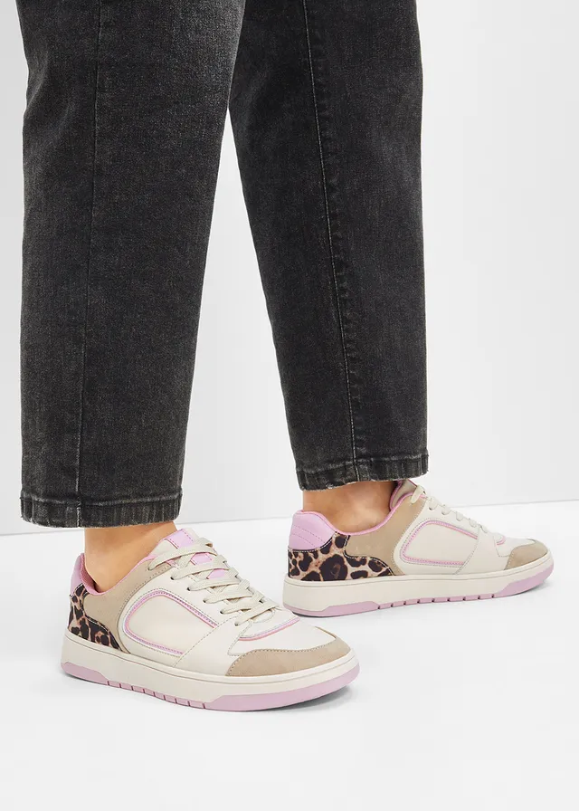 Sneakers avec détails léopard • beige léopard-rose glycine • product-page.page-title-suffix