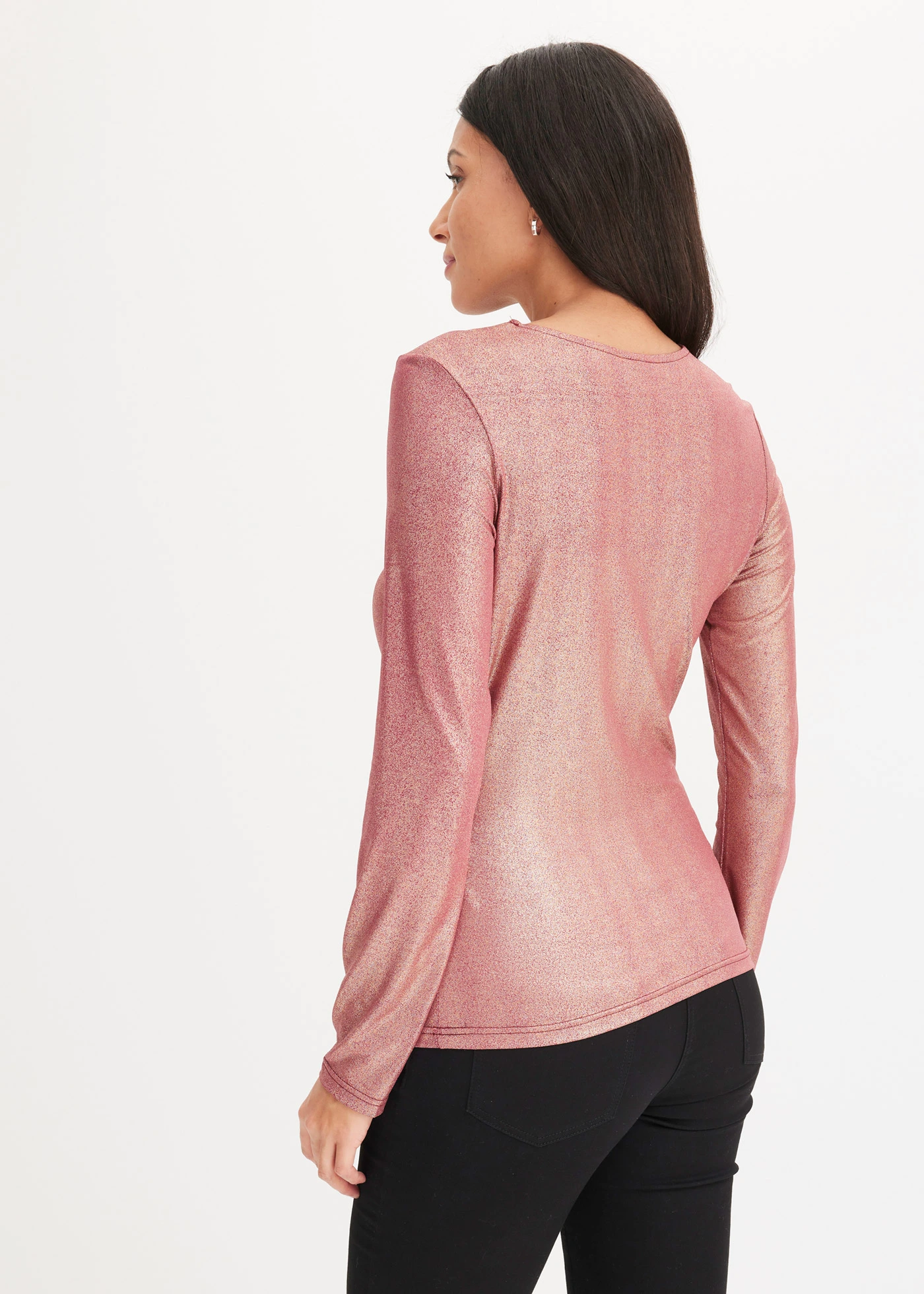 Longsleeve met cut-outs • rododendronrood • bonprix online shop