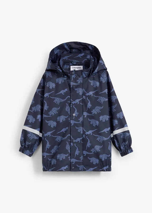 Regenjas met capuchon, Kleur: donkerblauw