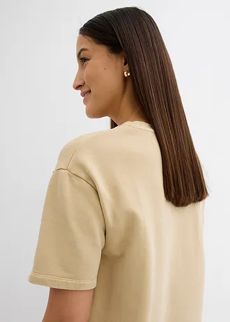 Sewat jurk van biologisch katoen • groenbeige • bonprix online shop