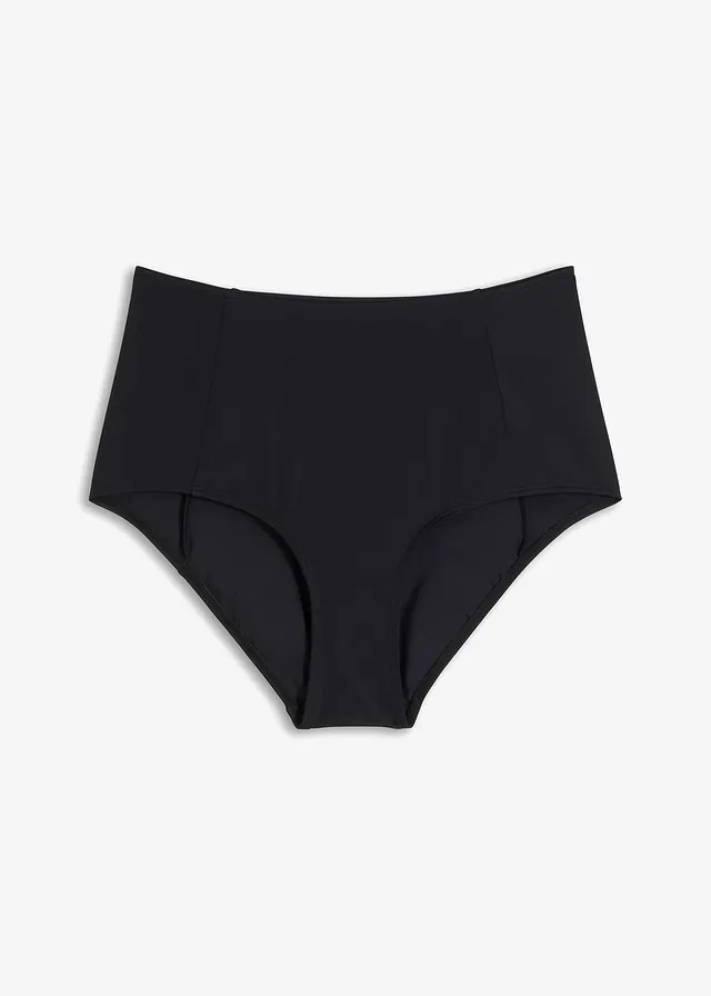 Bas de maillot taille haute, Couleur: noir