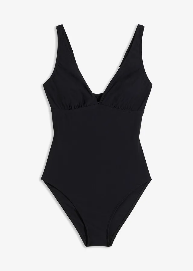 Maillot 1 pièce sculptant à décolleté plongeant, maintien modéré