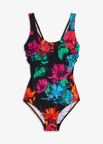 Maillot 1 pièce • noir floral • Boutique bonprix