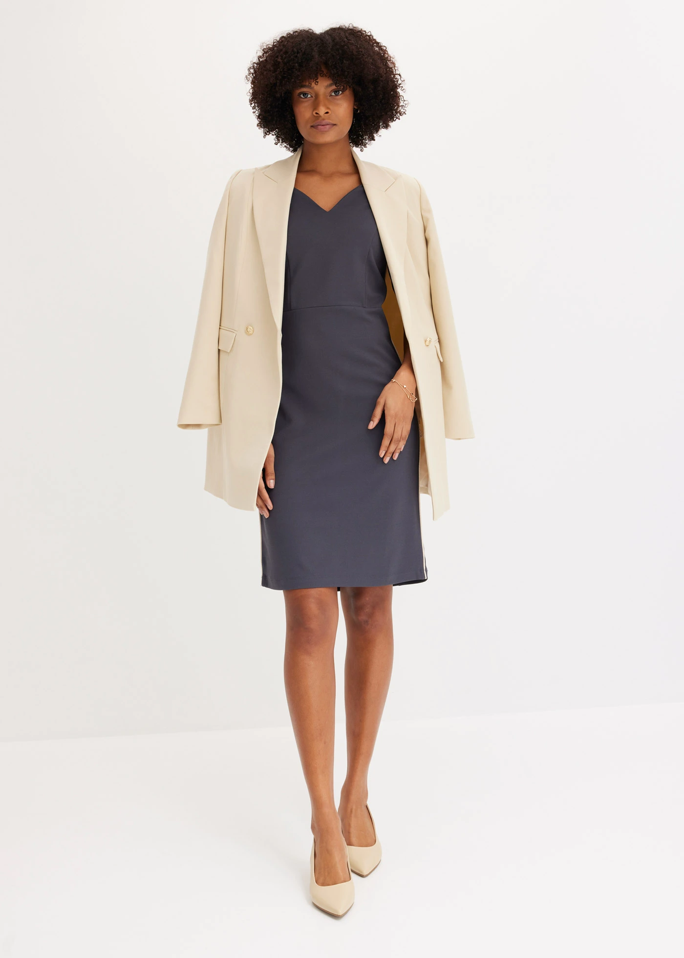 Kokerjurk • nachtblauw • bonprix online shop