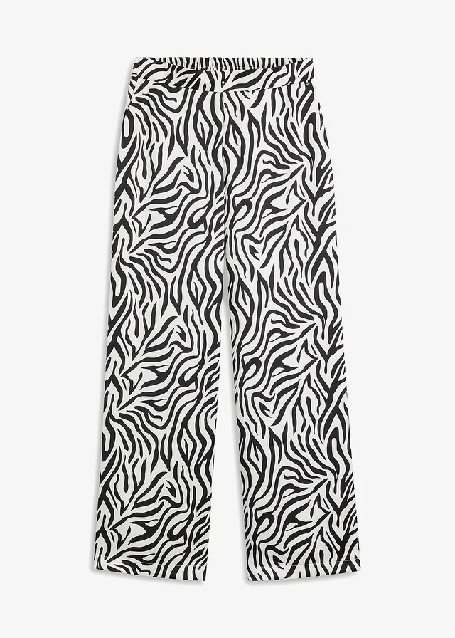 Pantaloni palazzo din satin