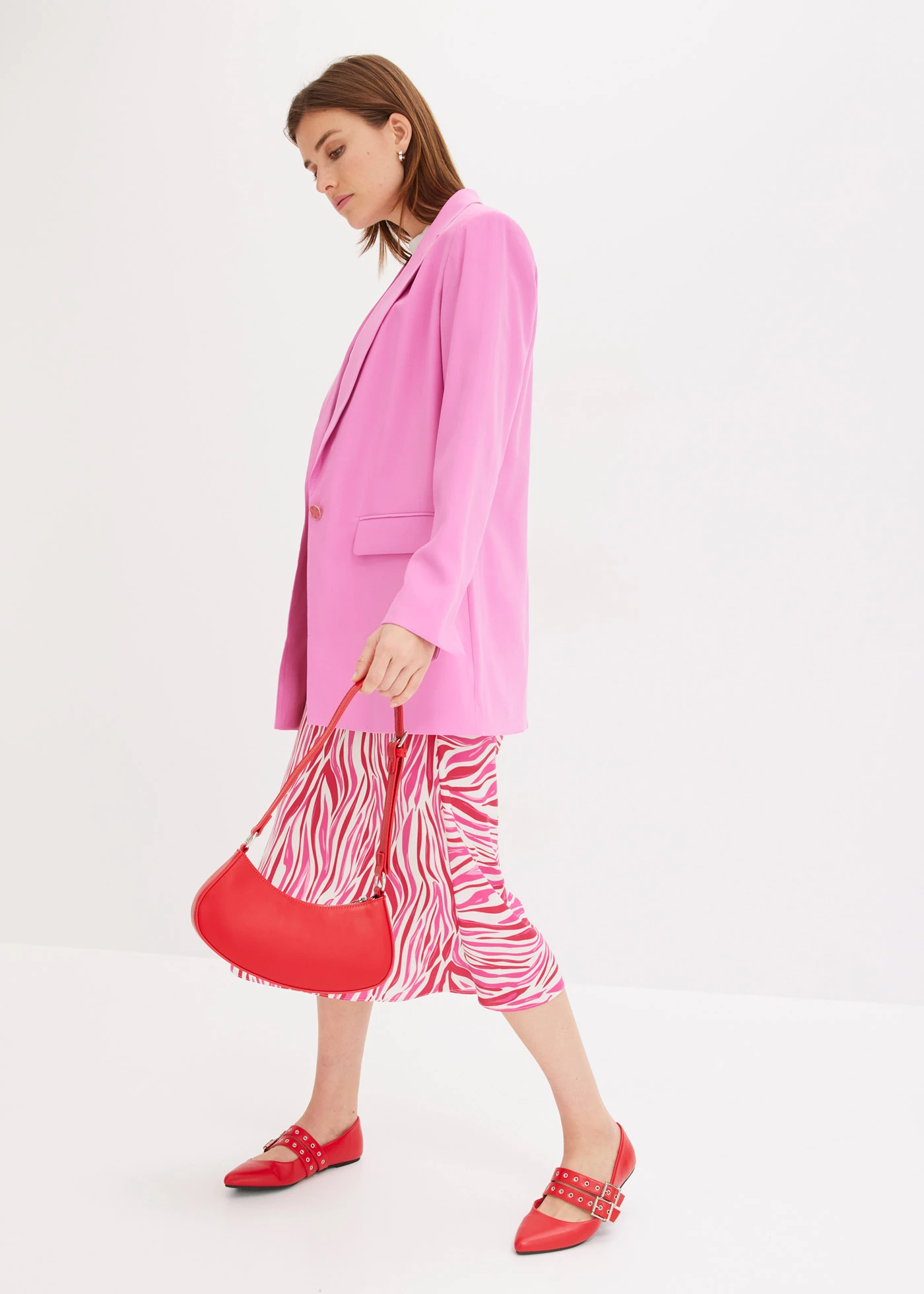 Lange blazer • paarspink • bonprix online shop