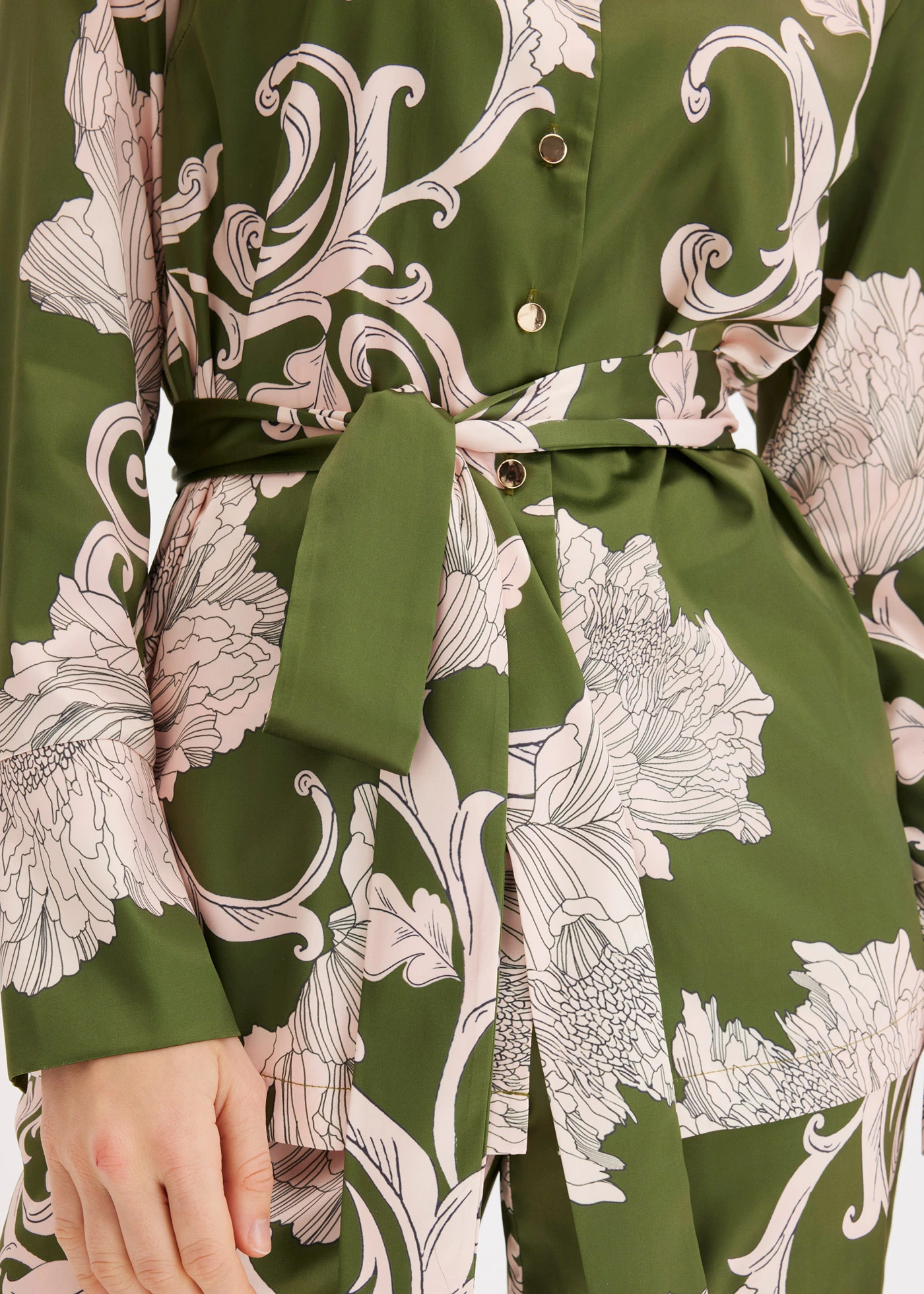 Bluză din satin fluid • verde • magazin bonprix