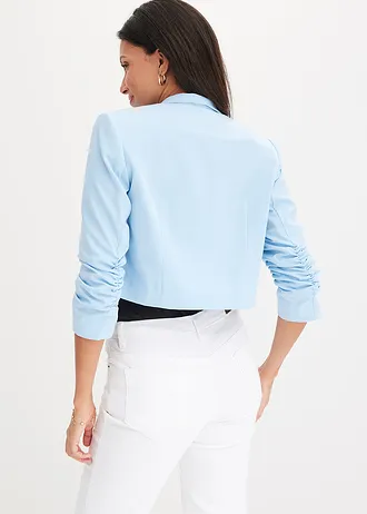 Blazer, cropped • lichtblauw • bonprix online shop