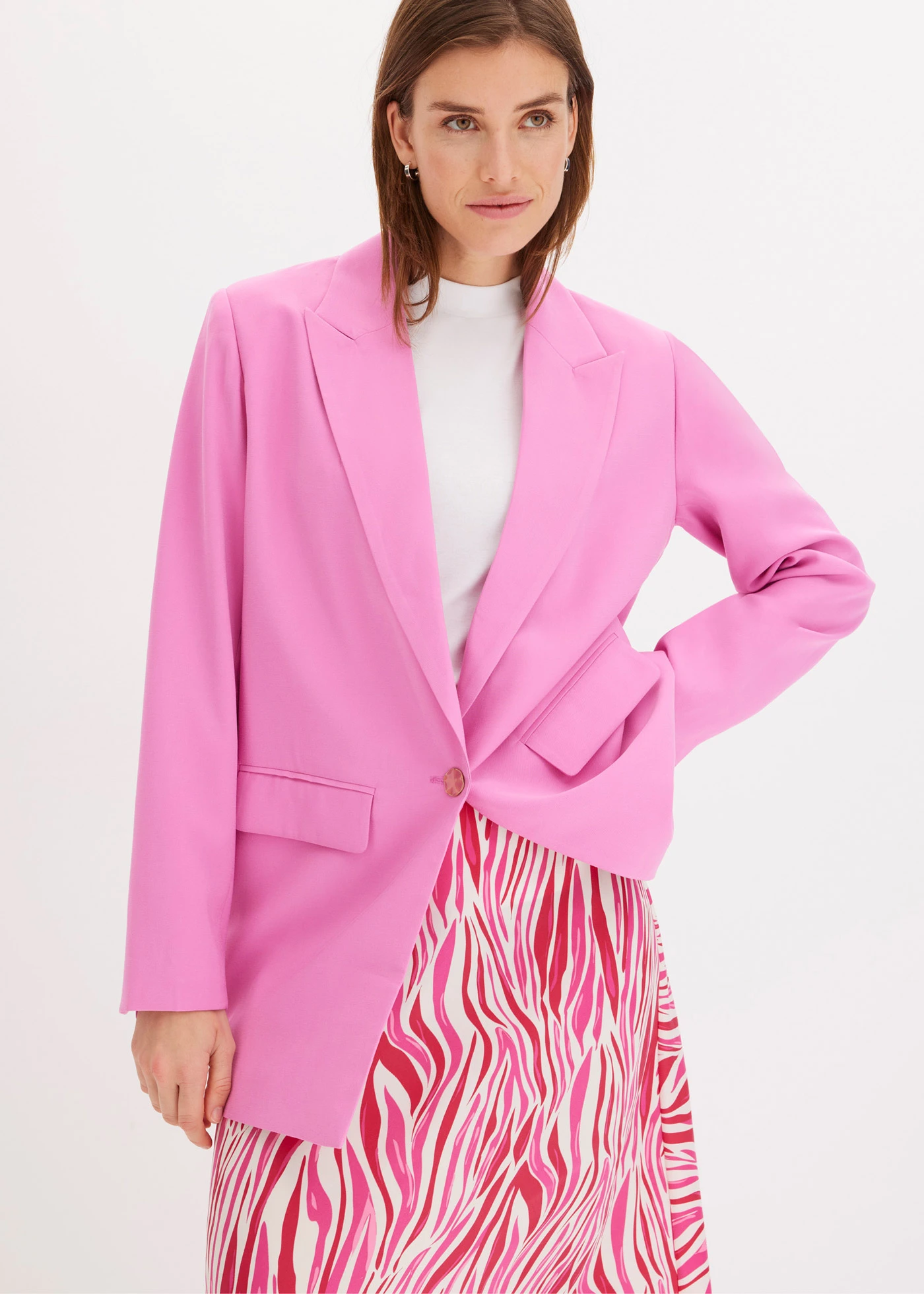 Lange blazer • paarspink • bonprix online shop
