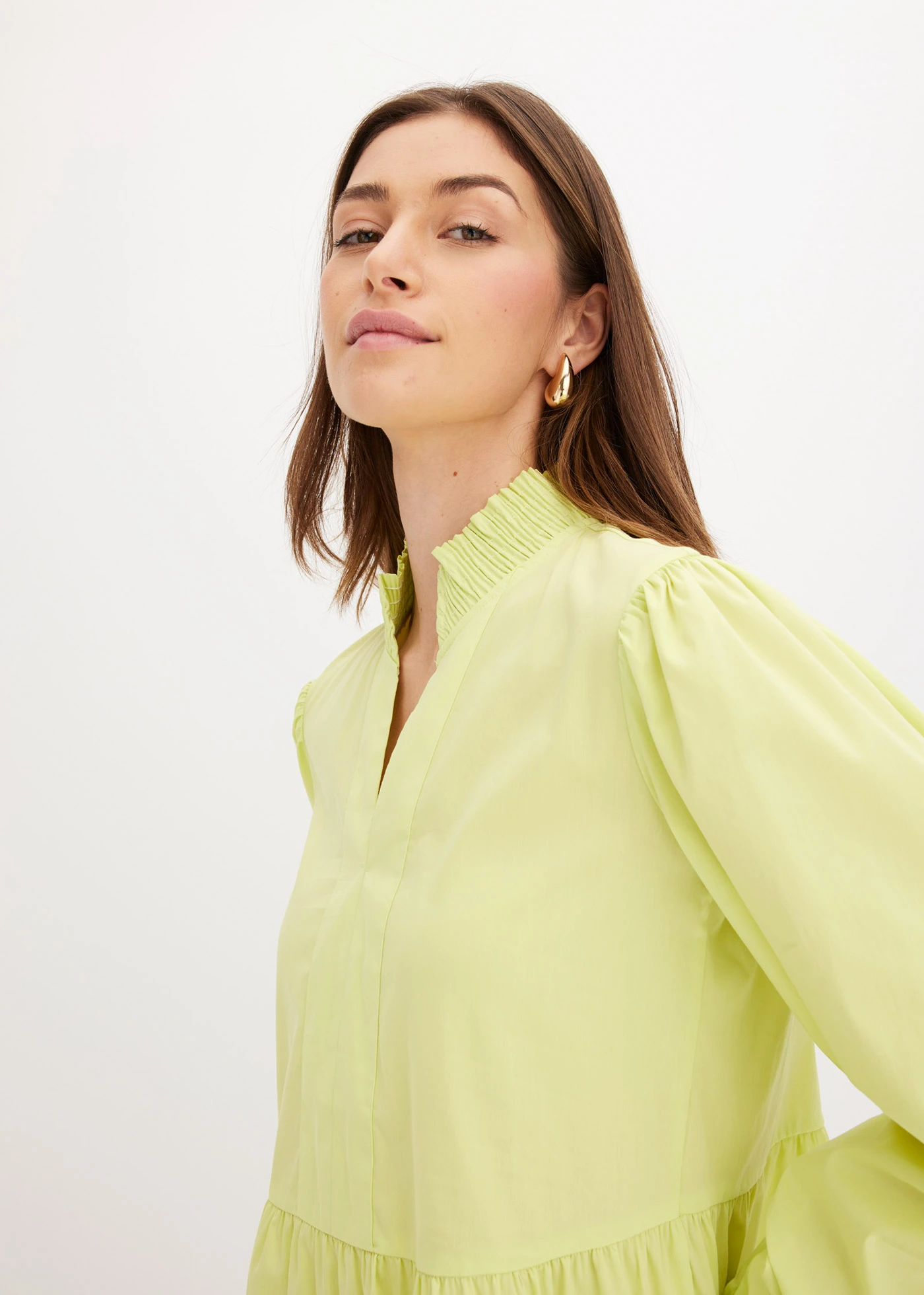 Mini jurk met volants • mintgroen • bonprix online shop