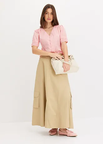 Blouse van een katoenmix • soft roze • bonprix online shop