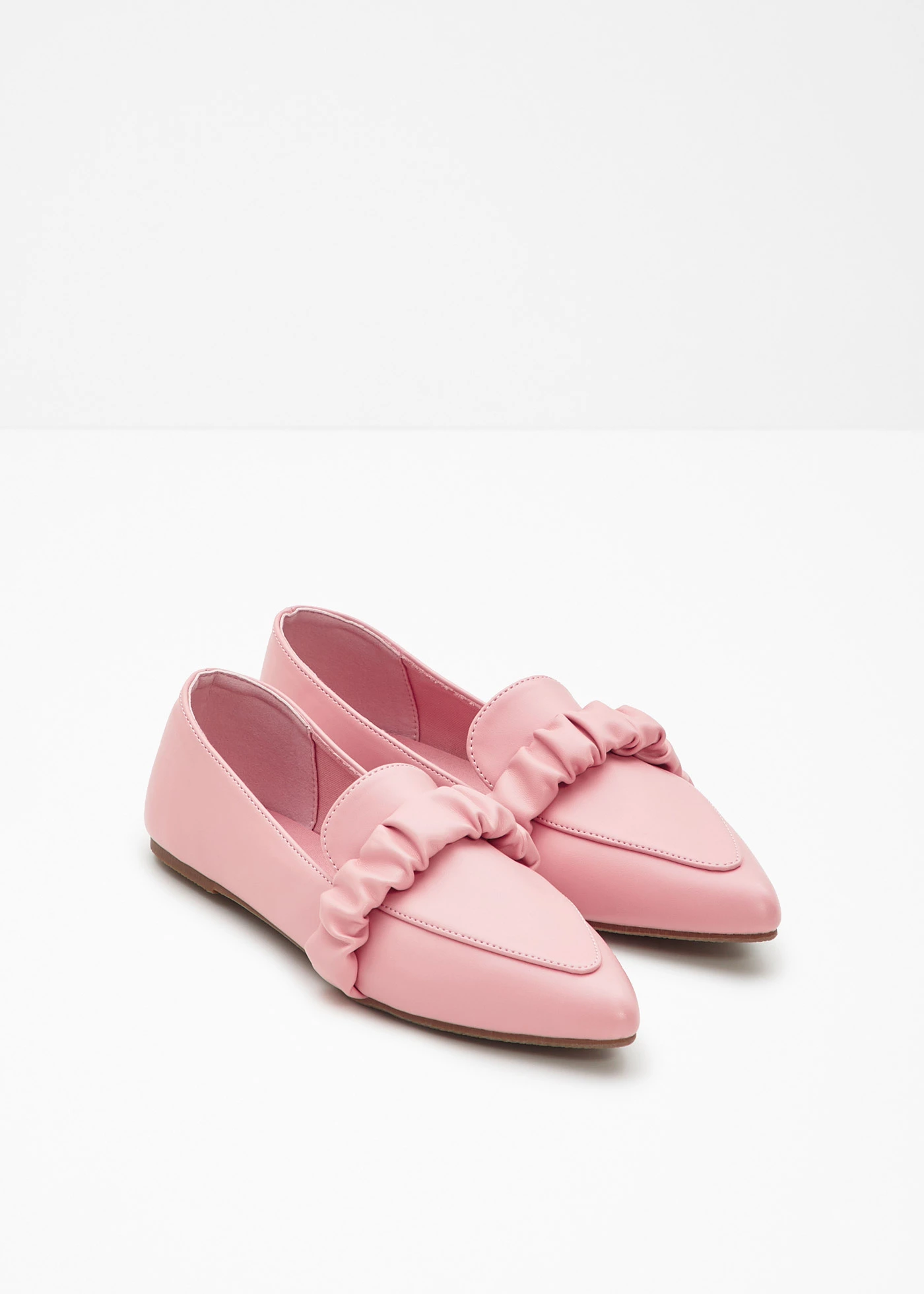 Loafers met plooien • roze • bonprix online shop