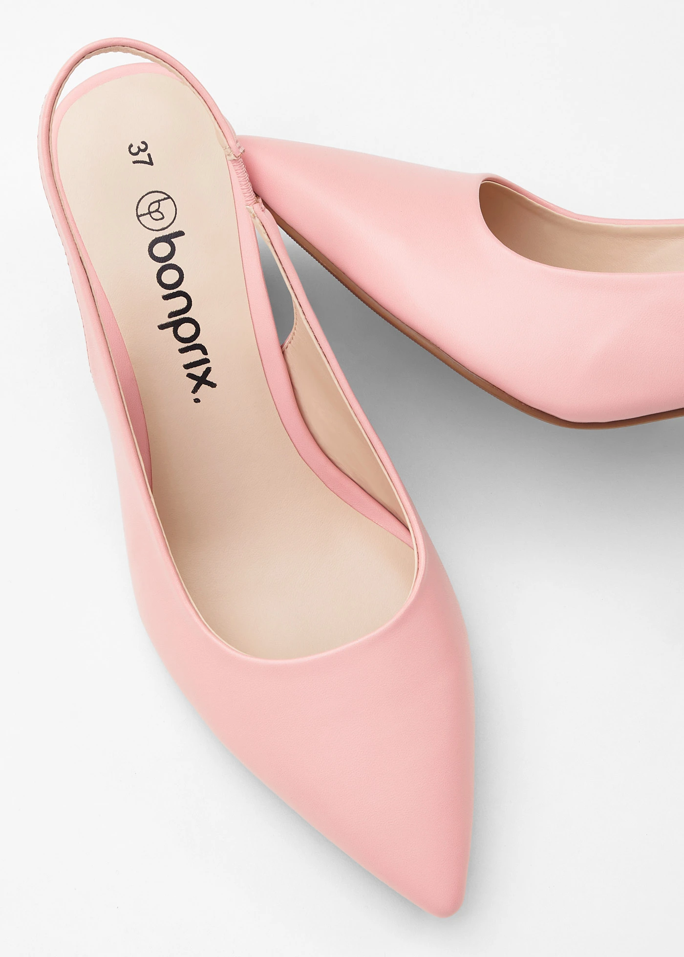 Slingpumps met blokhak • roze • bonprix online shop