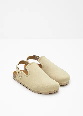 Slippers met bandjes • kaki • bonprix online shop