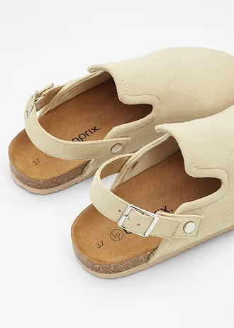 Slippers met bandje • kaki • bonprix online shop