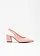 Slingpumps met blokhak, Kleur: roze