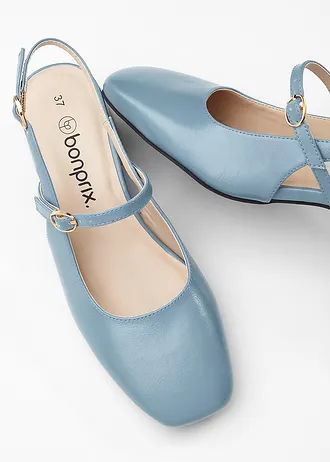 Escarpins slingback avec bride devant • bleu clair • Boutique bonprix