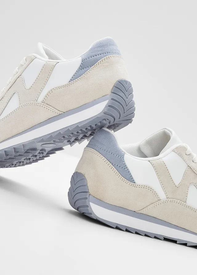 Sneakers • wit/beige/lichtblauw • product-page.page-title-suffix