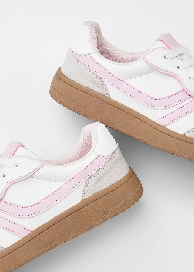 Sneakers rétro • blanc/mauve poudré • product-page.page-title-suffix