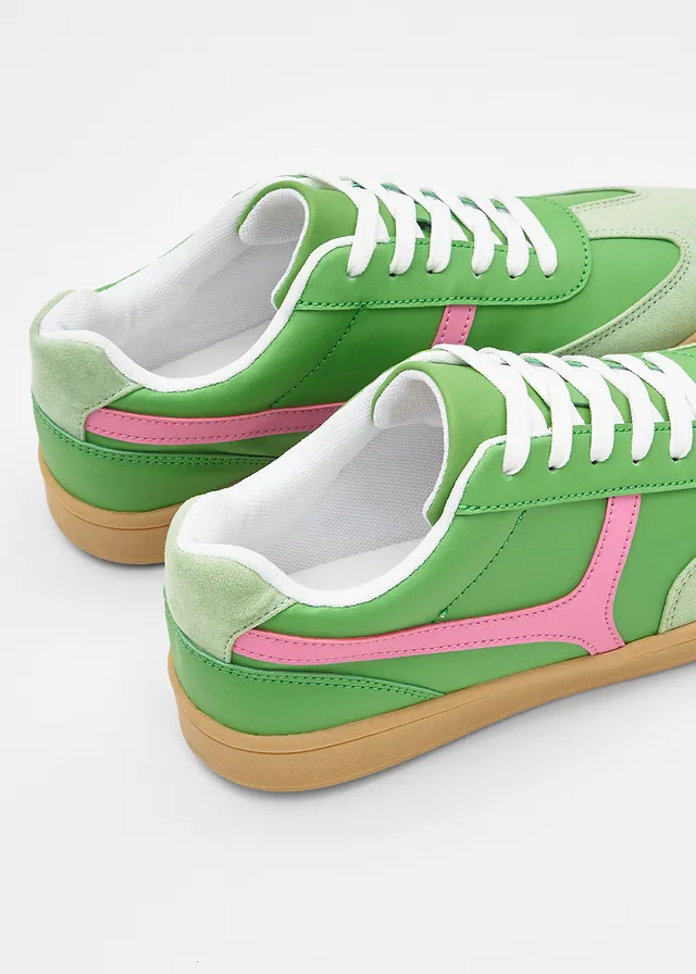Sneakers rétro • vert trèfle-rose cristal • product-page.page-title-suffix