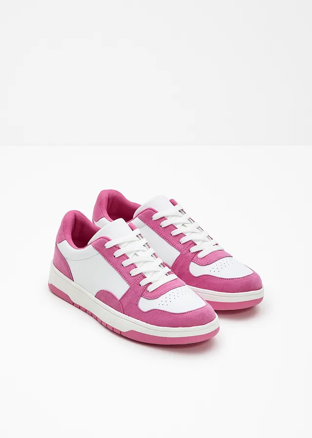 Sneakers, Couleur: rose glycine-blanc