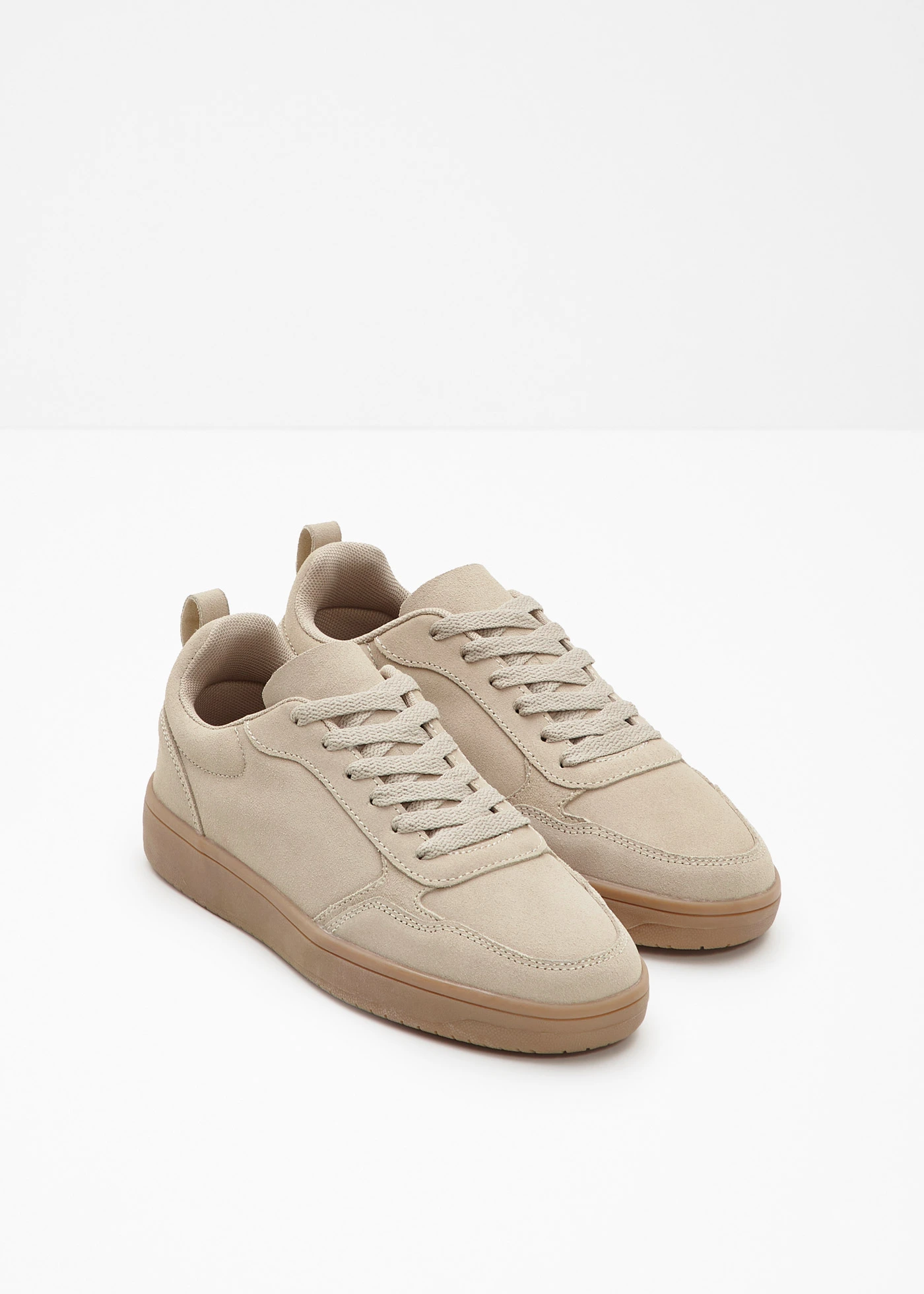 Sneakers van suède • lichtsand • bonprix online shop