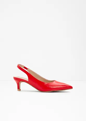 Slingback pumps met smalle hak