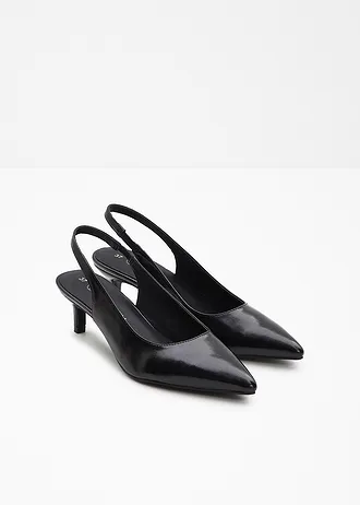 Slingback pumps • zwart • bonprix online shop