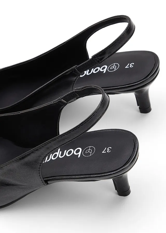 Escarpins slingback à petit talon fin • noir • product-page.page-title-suffix