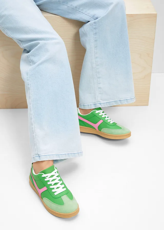 Sneakers rétro • vert trèfle-rose cristal • product-page.page-title-suffix