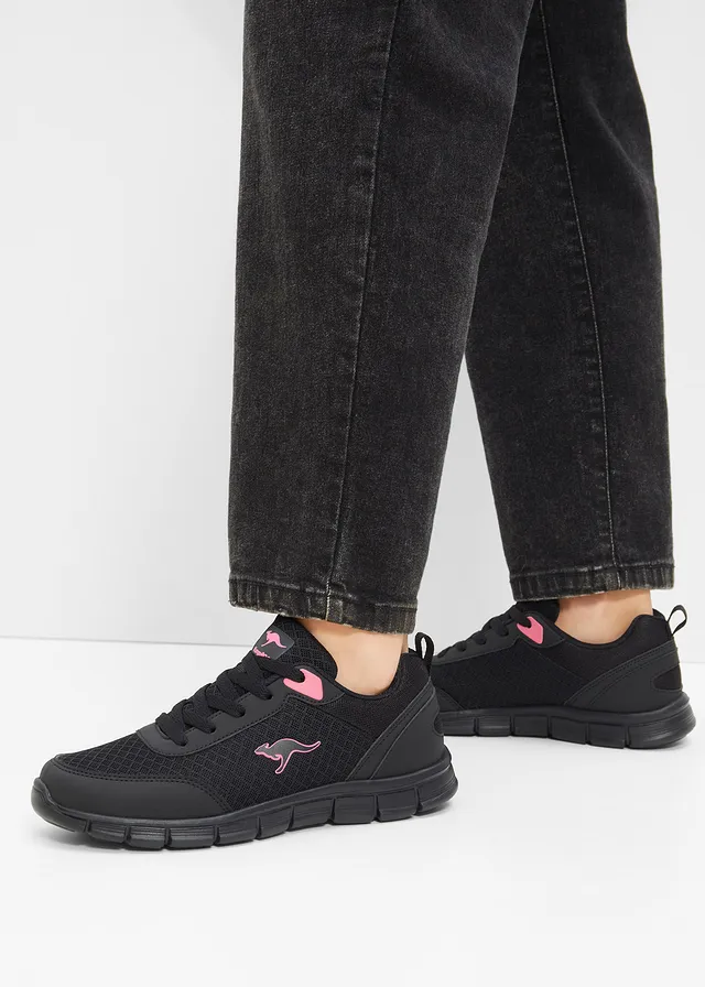 Sneakers Kangaroos à empiècement mesh, Couleur: noir
