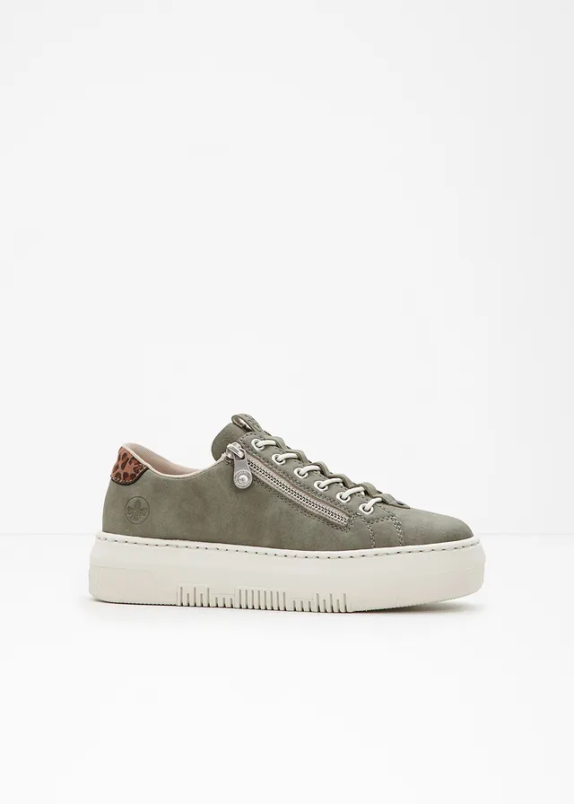 Plateau sneakers van Rieker • groen • bonprix online shop