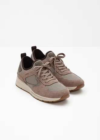 Leren sneakers van Rieker • taupe • bonprix online shop