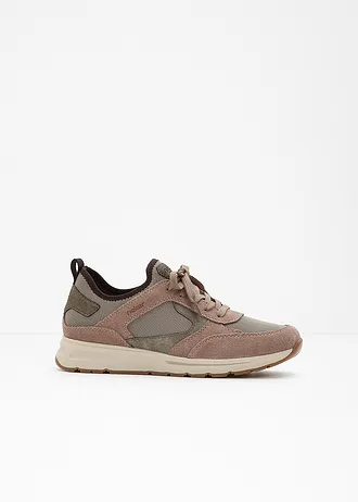 Leren sneakers van Rieker • taupe • bonprix online shop