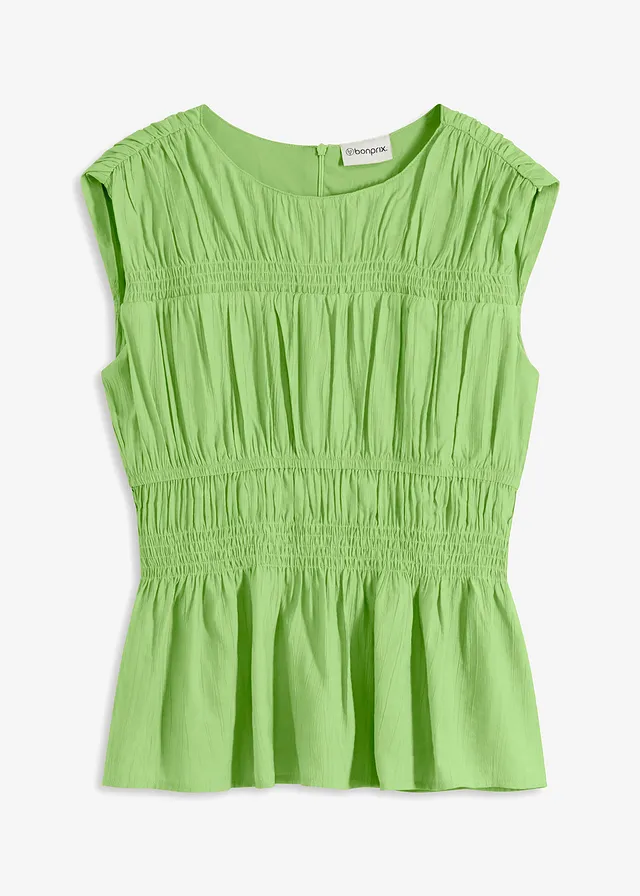 Blousetop van zachte viscosemix • klavergroen • bonprix online shop