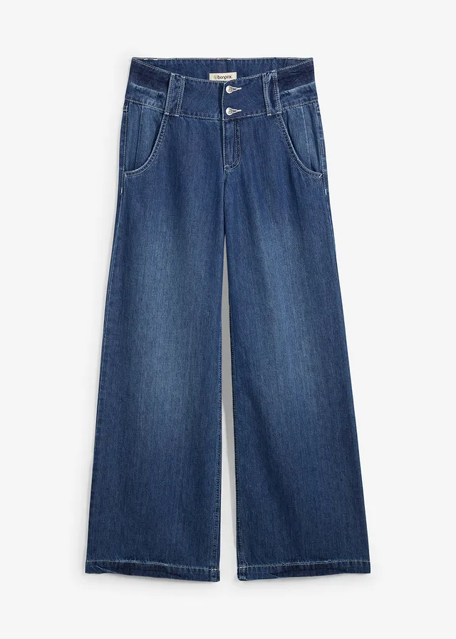 Wide leg jeans, high waist, super soft